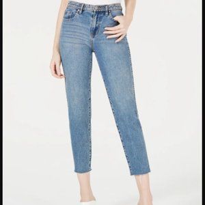 Kendall + Kylie Studded Icon Raw-Hem Jeans Size 26 NWT